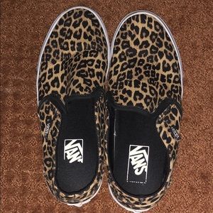 Cheetah Print Slip-on Vans